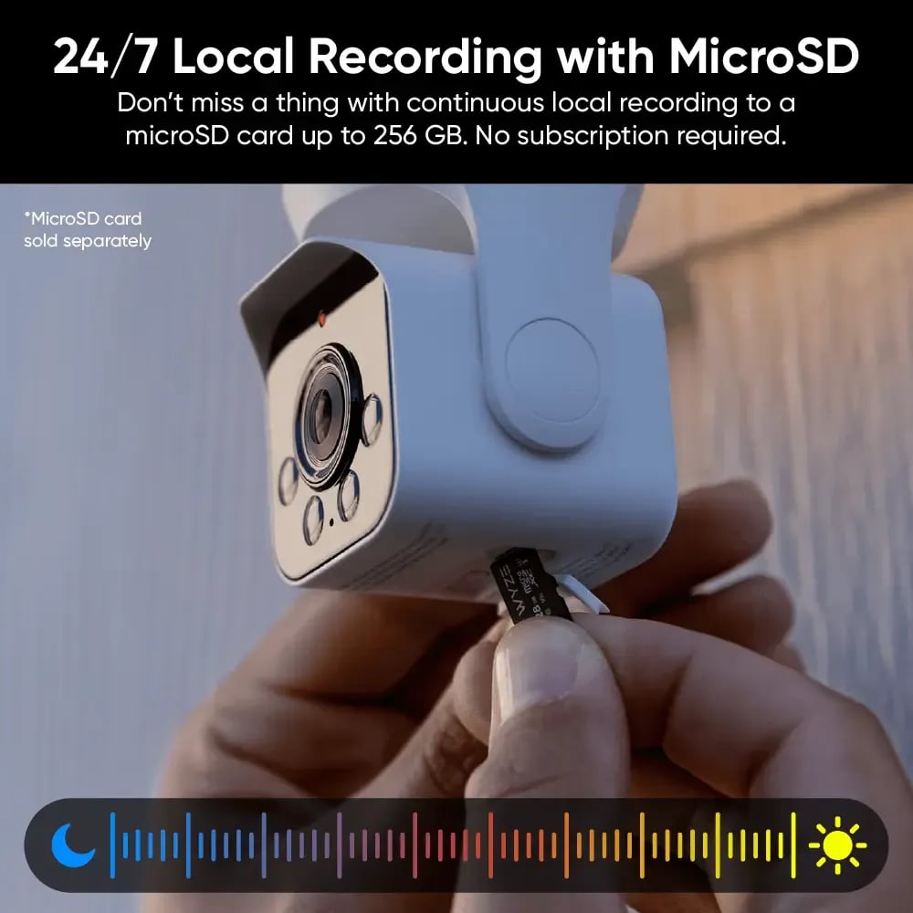 🔥 BIG SALE-47% OFF🔥2K HD Light Bulb Security Camera, 24/7 MicroSD Recording