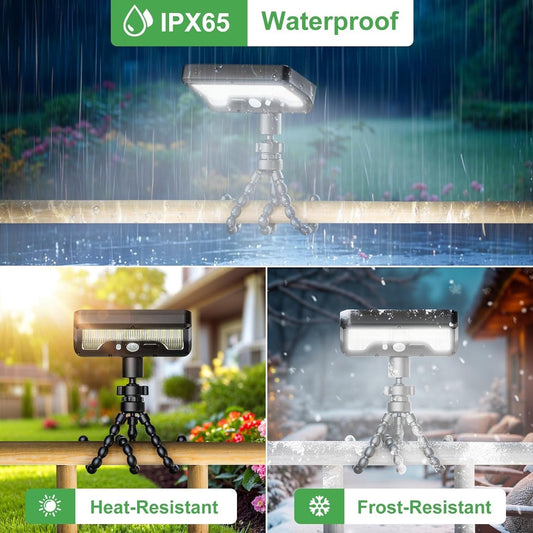 ☀️External Solar-powered LED Light Strip with Motion Sensor