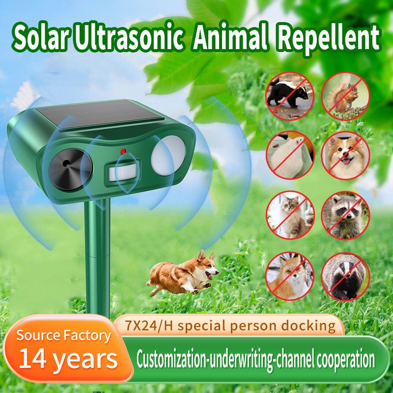 Solar Ultrasonic Animal Repellent