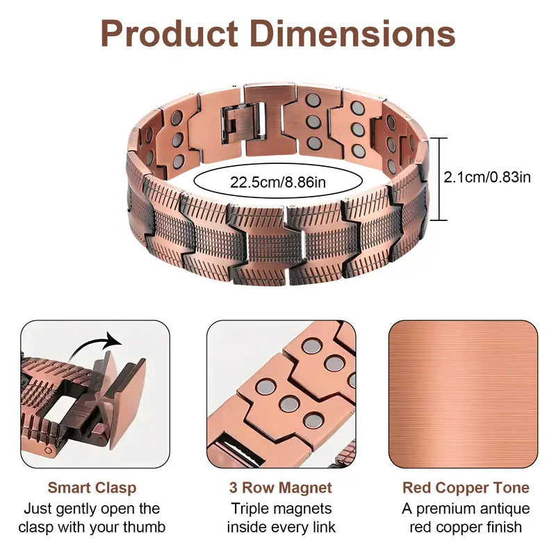 Copper Magnetic Bracelet - Relieve Fatigue And Promote Blood Circulation
