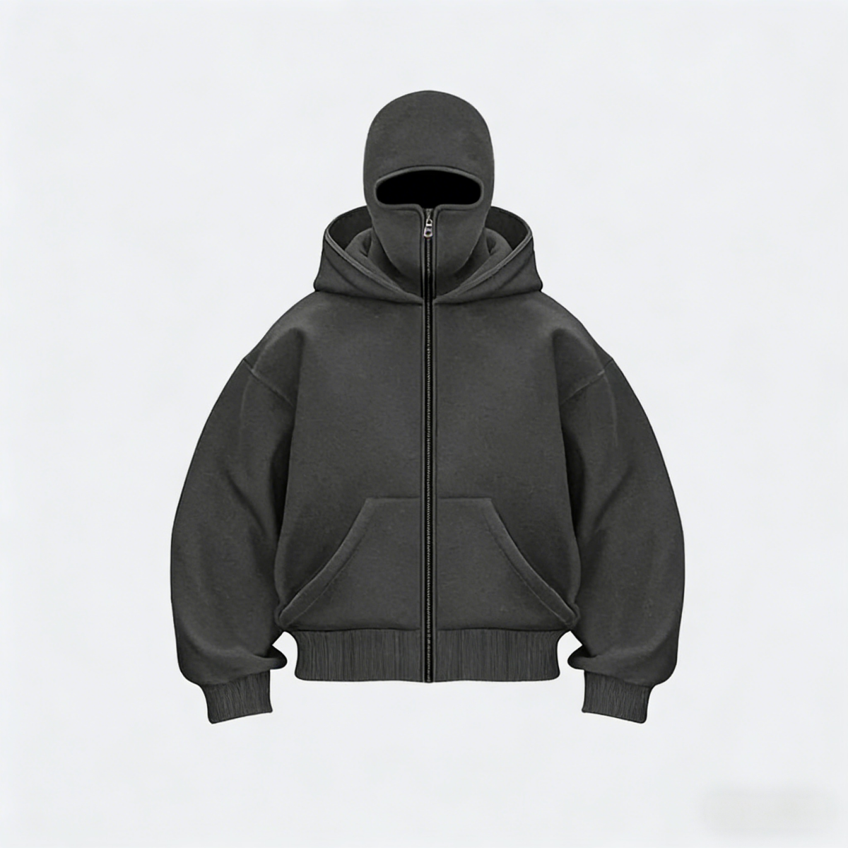 Double HoodedZip Jacket Wind-resistant WinterHoodies for Men